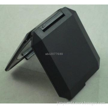 Plastic suqare compact makeup mirror with matt finish